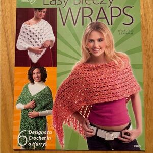 Easy Breezy Wraps Crochet Pattern Book Vintage‎ 2005 Y2K Inspired Fashion